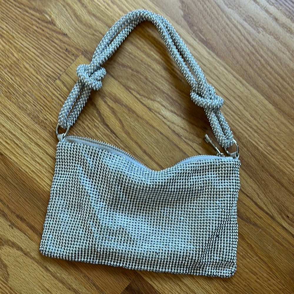 Silver knot handle Women's Bag